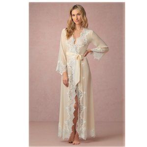 Anthropologie x BHLDN Homebodii Ione Lace Robe L